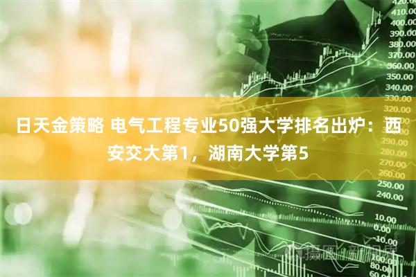 日天金策略 电气工程专业50强大学排名出炉：西安交大第1，湖南大学第5