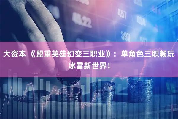 大资本 《盟重英雄幻变三职业》：单角色三职畅玩冰雪新世界！