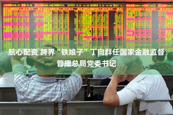 航心配资 跨界“铁娘子”丁向群任国家金融监督管理总局党委书记